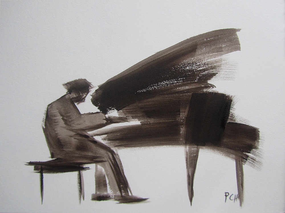 Le pianiste concentré