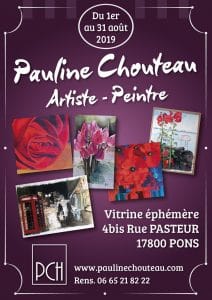 Pauline Chouteau - Affiche Expo Pons Aout 2019