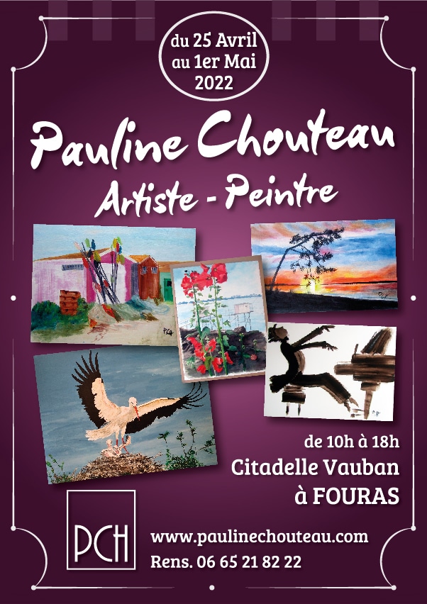 Pauline Chouteau-Affiche Expo Fouras Avril 2022